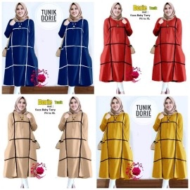 Baju Korea Tunik Dorie Mb Tunik Full
