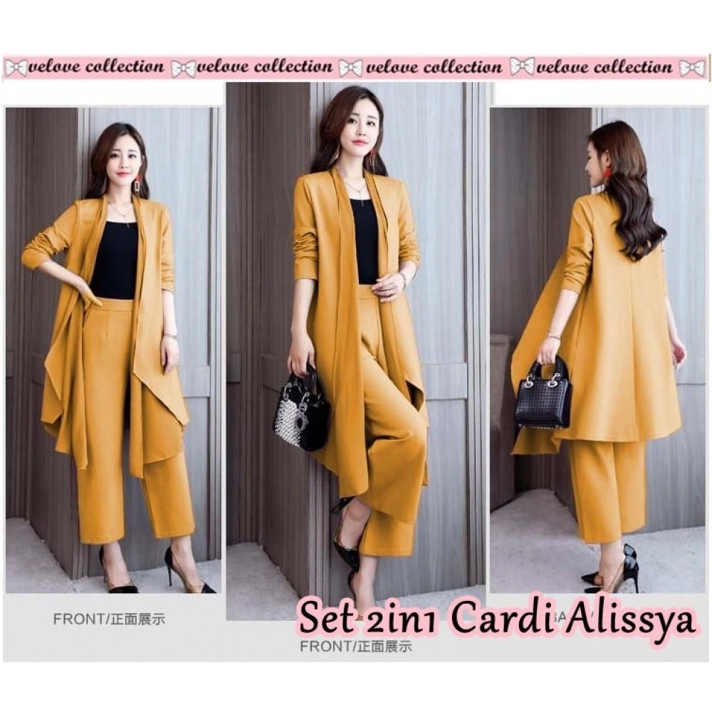 Baju Korea St Cardi Alissya Vl Mustard Baju Korea St Cardi Alissya Vl Mustard