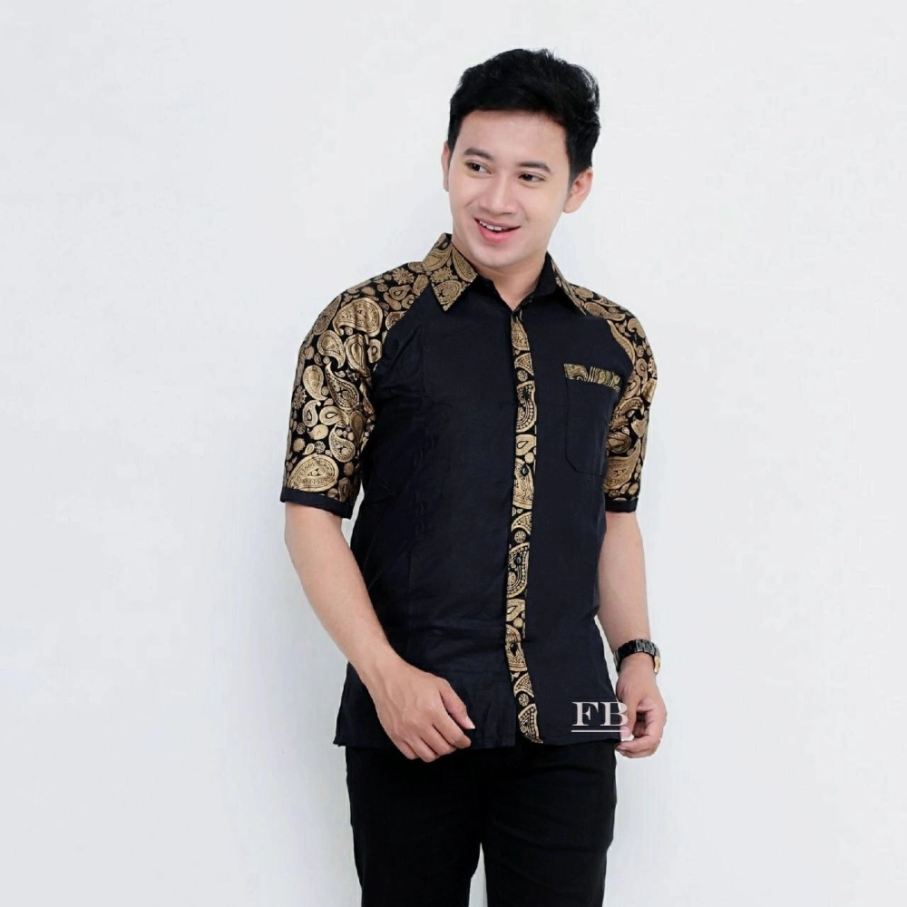 Baju Pria Kmj Man Batik Huat To Black Baju Pria Kmj Man Batik Huat To Black