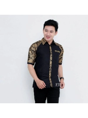 Baju Pria Kmj Man Batik Huat To Black