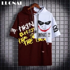 Baju Pria Sw Joker Cs Maroonputih