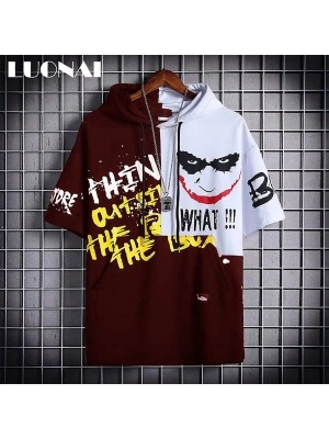 Baju Pria Sw Joker Cs Maroonputih