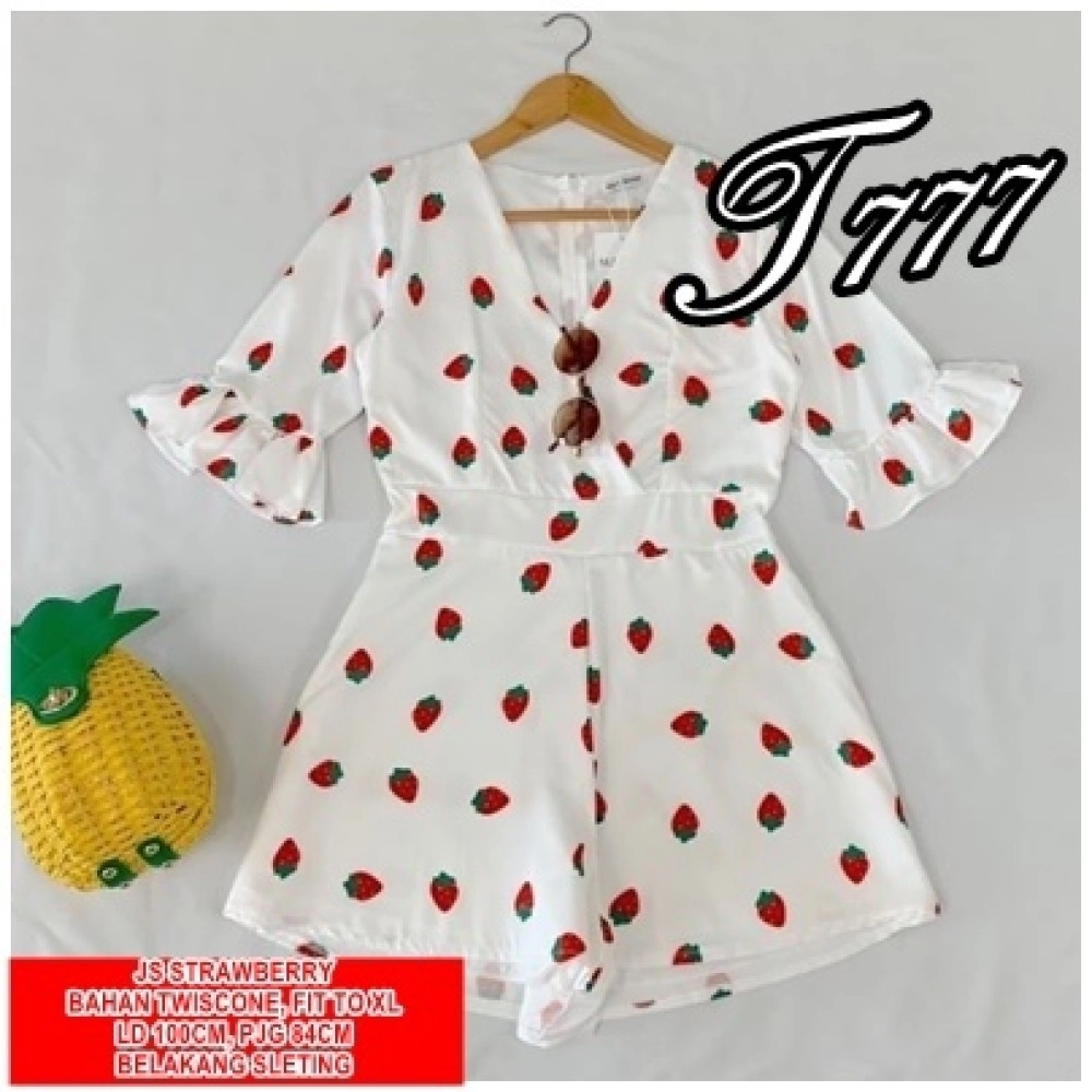 Baju Korea Js Strawberry Ql