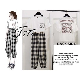 Baju Korea St Komik Ql Black