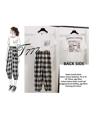 Baju Korea St Komik Ql Black