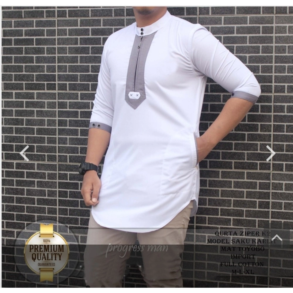 Baju Pria Koko Jimmy Ts Putih