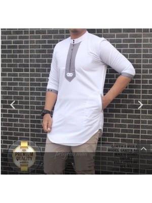 Baju Pria Koko Jimmy Ts Putih