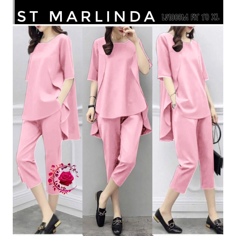 Baju Korea St Marlinda Mb Babypink