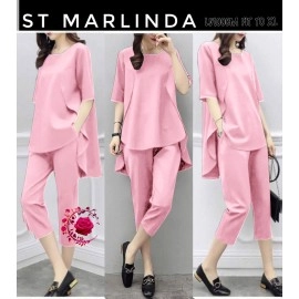 Baju Korea St Marlinda Mb Babypink