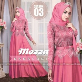 Baju Korea Hj Maxi Mozza Sl Peach