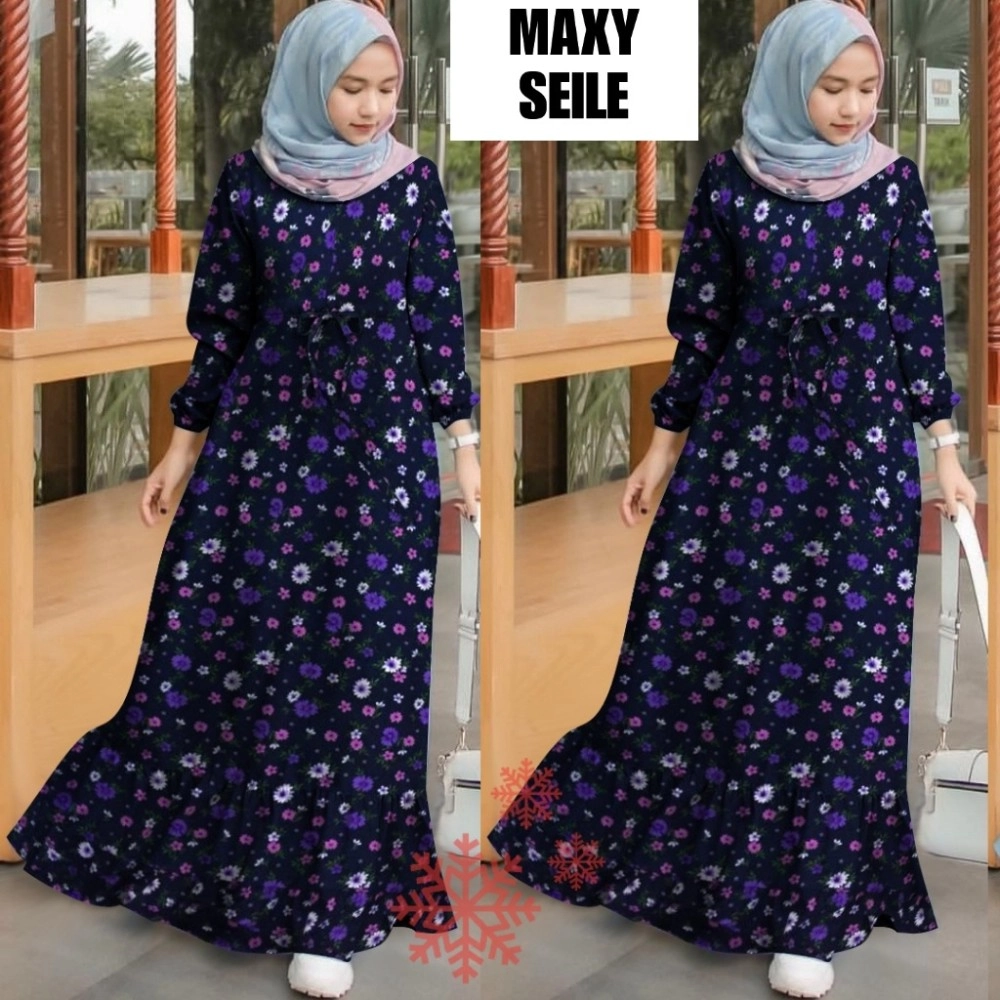 Baju Korea Maxi Seile Vs Navy Baju Korea Maxi Seile Vs Navy