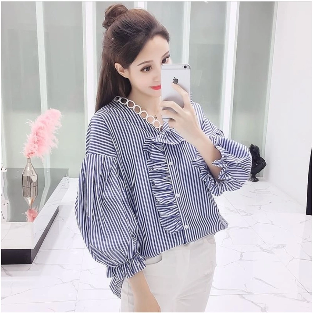 Baju Korea Top Loela Stripe Hn