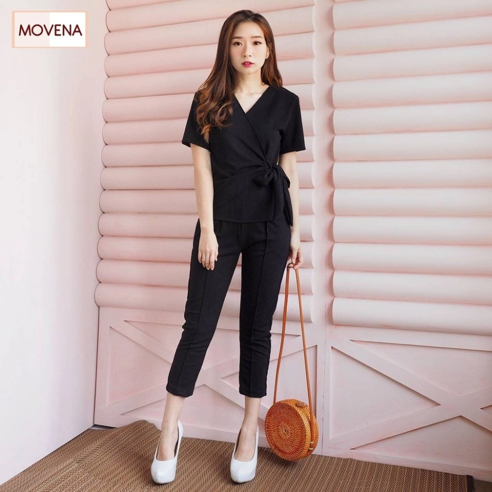 Baju Korea St Grace Scuba Hs Hitam