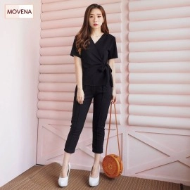 Baju Korea St Grace Scuba Hs Hitam