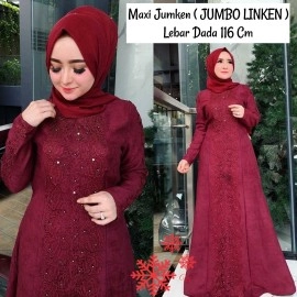 Baju Korea Hj Maxi Jumken Vs Maroon