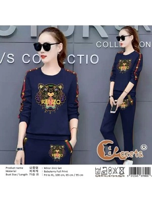 Baju Korea St Mirror Ch Navy