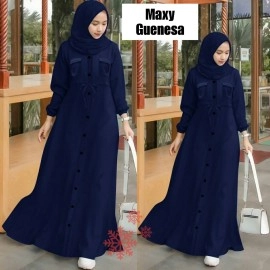 Baju Korea Hj Maxi Guenesa Or Navy