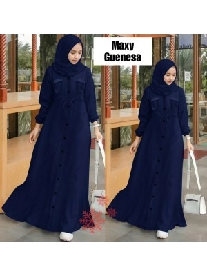 Baju Korea Hj Maxi Guenesa Or Navy