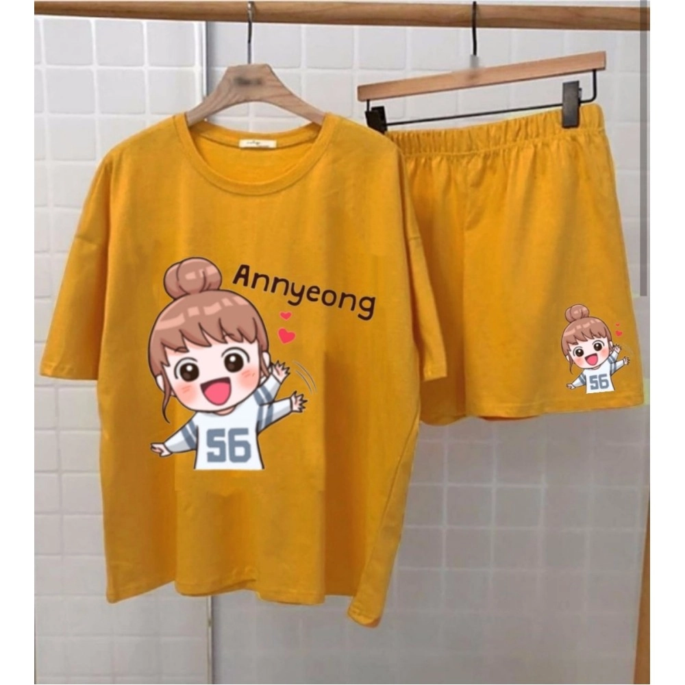 Baju Korea St Annyeong Ch Mustard