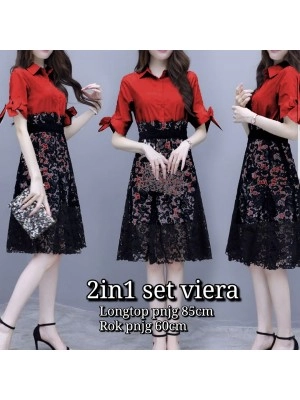 Baju Korea St Viera Hn Maroon