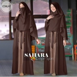 Baju Wanita Hj Syari Sahara Jc Mocca