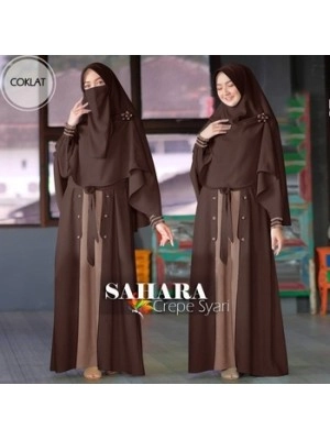 Baju Wanita Hj Syari Sahara Jc Mocca