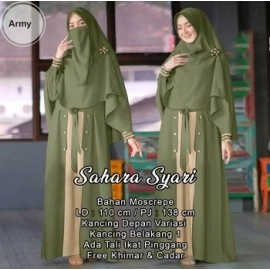 Baju Wanita Hj Syari Sahara Us Army