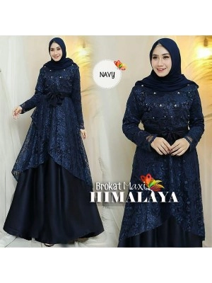 Baju Wanita Hj Maxi Himalaya Jc Navy