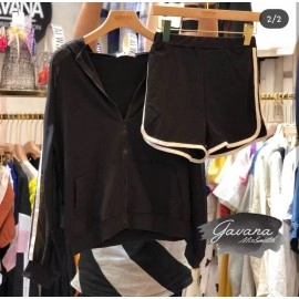 Baju Wanita St Jaket Polia Hs Hitam