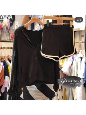 Baju Wanita St Jaket Polia Hs Hitam