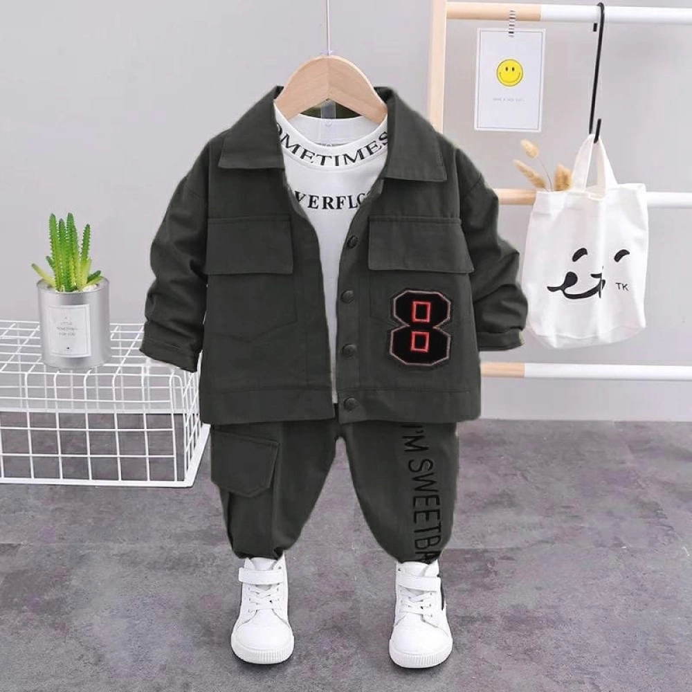 Baju Anak Kd St Eight Ks Abu Set 3In1