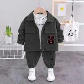 Baju Anak Kd St Eight Ks Abu Set 3In1