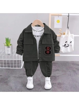 Baju Anak Kd St Eight Ks Abu Set 3In1