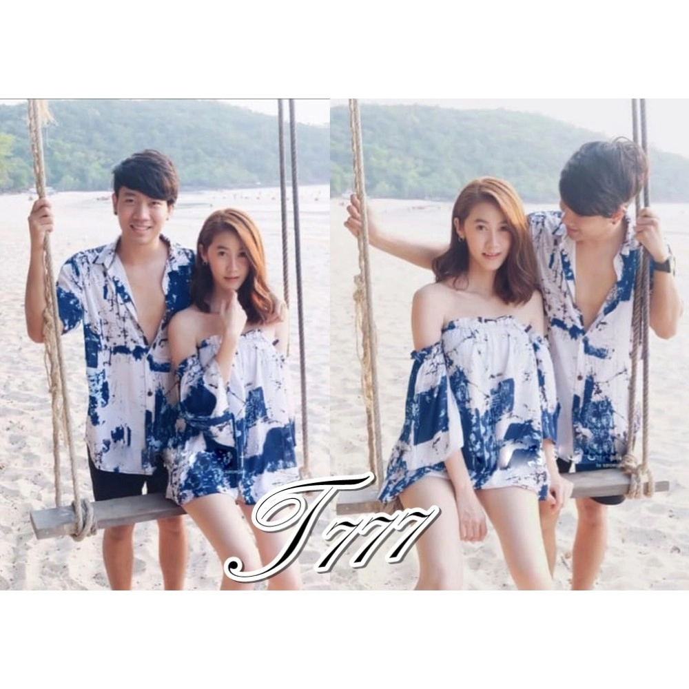 Baju Couple Cp Trending Ql Blue