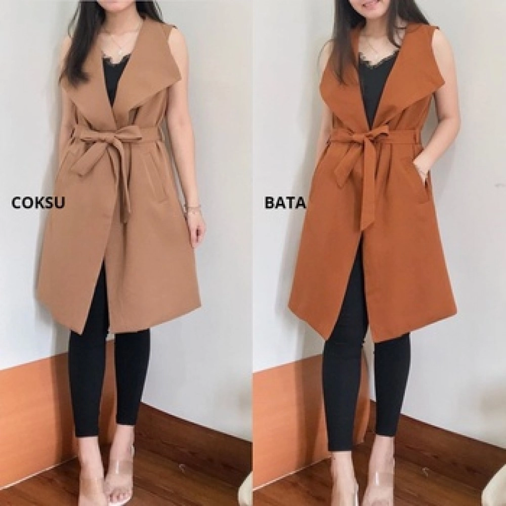 Baju Wanita Blazer Vest Delin Hs