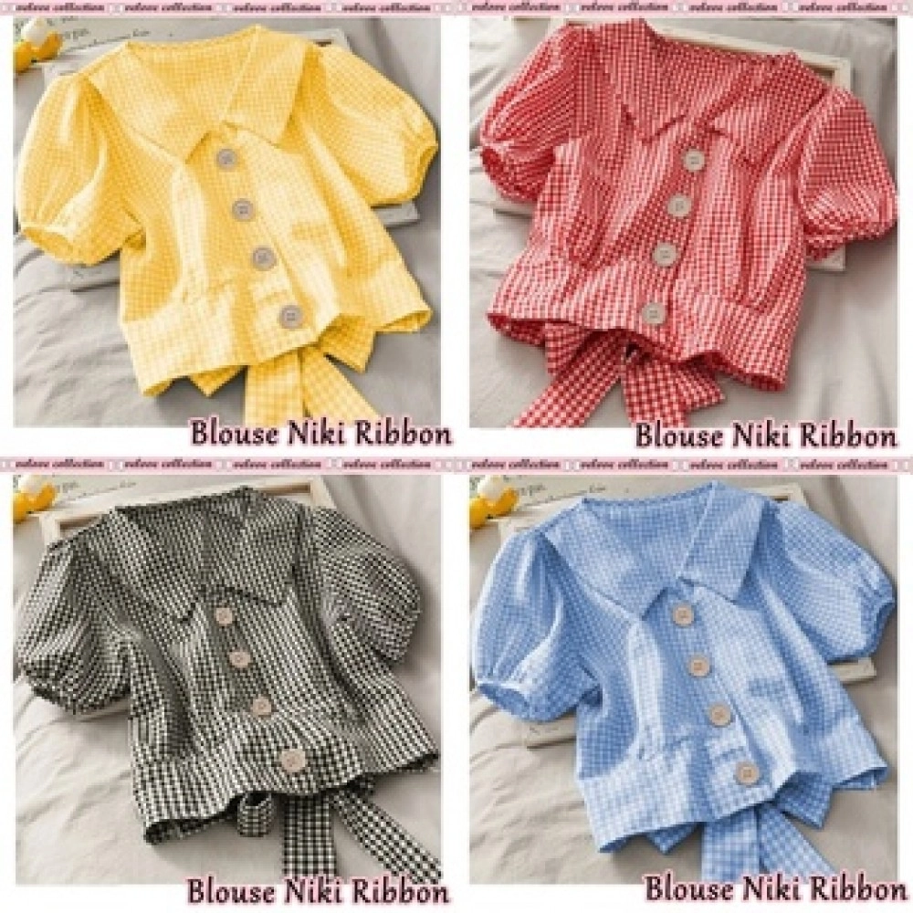 Baju Wanita Blouse Niki Ribbon Vl