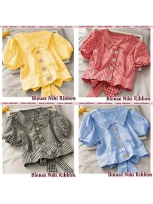 Baju Wanita Blouse Niki Ribbon Vl