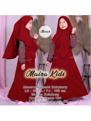 Baju Anak Kd Syari Maira Us Maroon