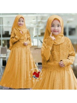 Baju Anak Kd Syari Shalomar Mustard