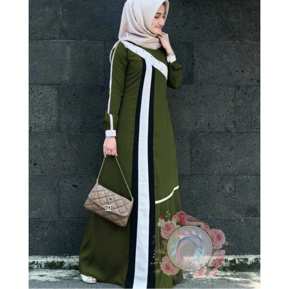 Baju Korea Hj Maxi Morika Jk Army