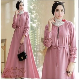 Baju Korea Hj Maxi Burliam Ff Dusty