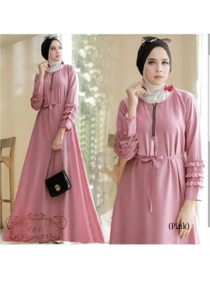 Baju Korea Hj Maxi Burliam Ff Dusty