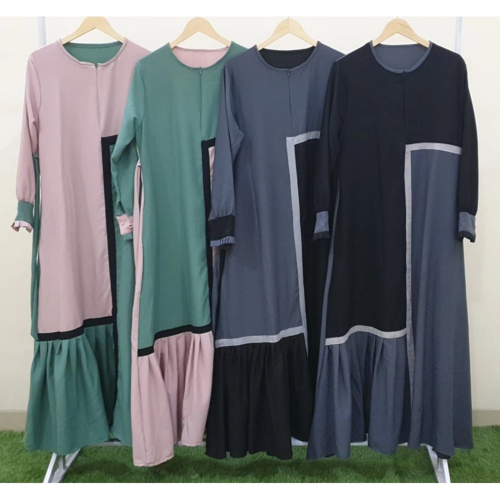Baju Wanita Gamis Polos Falisha Baju Wanita Gamis Polos Falisha