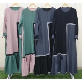 Baju Wanita Gamis Polos Falisha