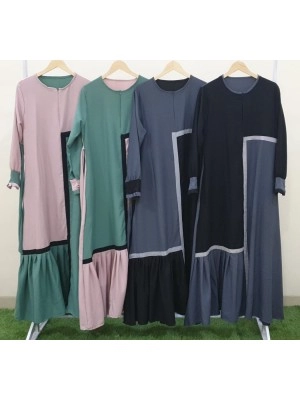 Baju Wanita Gamis Polos Falisha