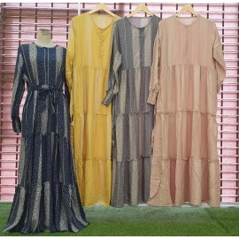Baju Wanita Ruffle Katun Dress