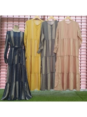 Baju Wanita Ruffle Katun Dress