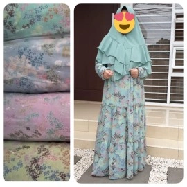 Baju Wanita Gamis Chiffon Faiza