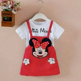 Baju Anak Kd Js Minnie Softhand Sl Red