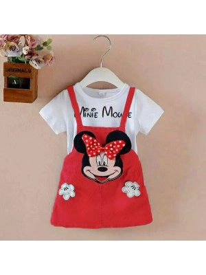 Baju Anak Kd Js Minnie Softhand Sl Red